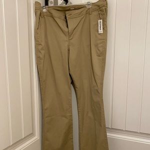 Old navy khaki bootcut pants